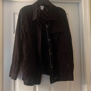 Chicos long sleeve black jacket